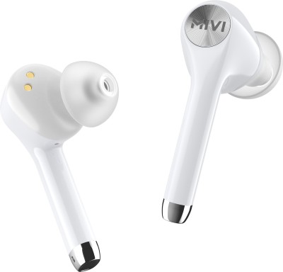 Mivi DuoPods M80 True Wireless Bluetooth Headset with aptX Audio Bluetooth Headset(White, True Wireless)