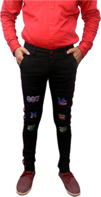 royal prince Slim Men Black Jeans