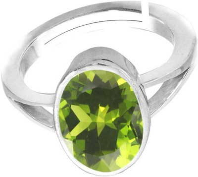 PARTH GEMS Peridot Ring with Natural Peridot and lab Certified Stone Zinc, Bronze, Metal, Cobalt, Jute Peridot Gold Plated Ring