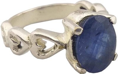 rs gemsexport RS GEMSEXPORT Gemstones 5.15 Ratti Natural Certified BLUE SAPPHIRE Gemstone Panchdhatu Ring,NEELAM Birthstone Astrology Ring Brass Sapphire Sterling Silver Plated Ring