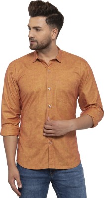 ABH Lifestyle Men Solid Casual Brown Shirt