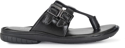 Bucik Men BCK3020 Lightweight Comfort Summer Trendy Premium Stylish Flip Flops(Black 10)