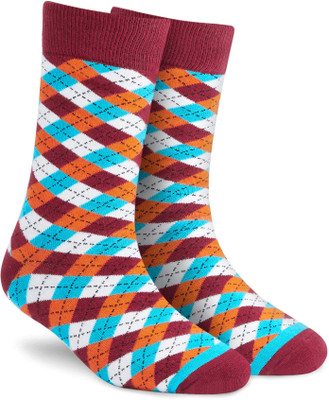 Dynamocks Men & Women Printed Mid-Calf/Crew