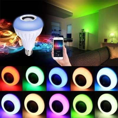 ASTOUND Smart Colour Changing Bluetooth Speaker LED Music Light Bulb Lamp with Remote-x Smart Bulb