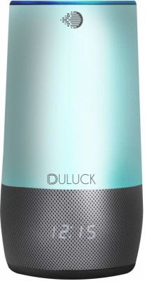 Duluck Smart Wireless Bluetooth Speaker, BT speaker with Alexa built-in. Connect to your phone & play your favorite songs, its 10-Watt speaker produces HI-fidelity rich sound, It has Internet clock with RGB lamp, You can ask it to play New and Old songs for 80's, 70's 60's and more decade less, Voic