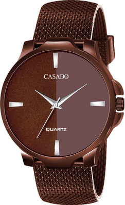 Casado All Brown Silicone Mesh Strap with Superior Dual Tone Dial Water Resistant Quartz Boys Series All Brown Silicone Mesh Strap with Superior Dual Tone Dial Water Resistant Quartz Boys Series Analog Watch - For Men Casado All Brown Silicone Mesh Strap with Superior Dual Tone Dial Water Resistant Quartz Boys Series All Brown Silicone Mesh Strap with Superior Dual Tone Dial Water Resistant Quartz Boys Series Analog Watch - For Men