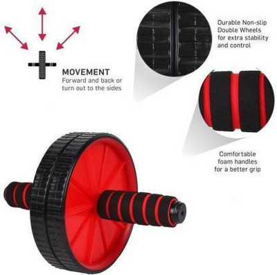 UPROKT Polypropylene Black Orange Roller Ab Exercise Ab Roller Ab Exerciser(Multicolor)