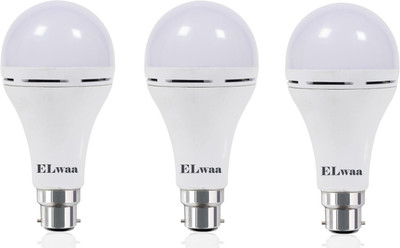 ELWAA 12 W Inverter Arbitrary B22 Inverter Bulb(White, Pack of 3)