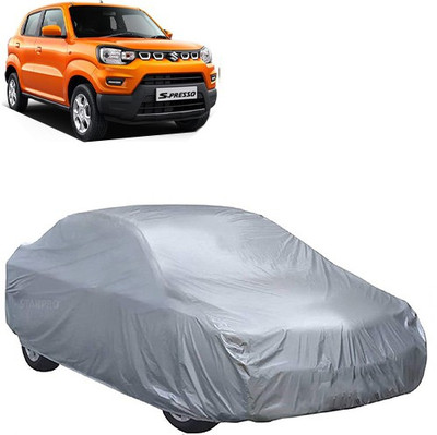 MotohunK Car Cover For Maruti Suzuki S-Presso (Without Mirror Pockets)(Silver)