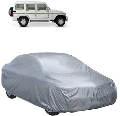 MotohunK Car Cover For Mahindra Bolero (Without Mirror Pockets)(Silver)