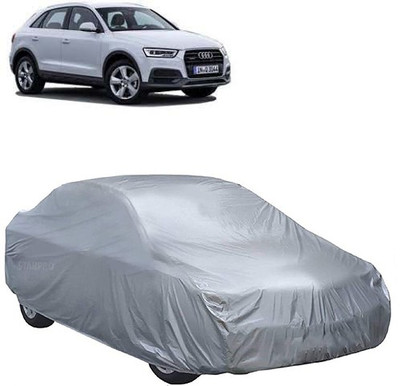 MotohunK Car Cover For Audi Q3 (Without Mirror Pockets)(Silver)