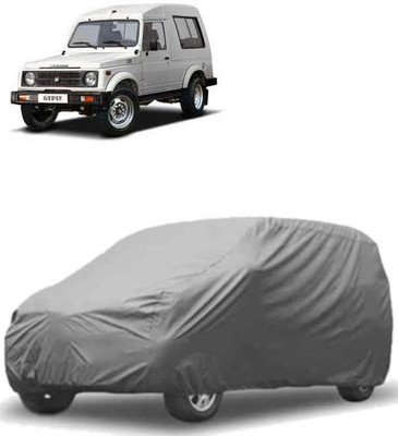QualityBeast Car Cover For Maruti Suzuki Gypsy (Without Mirror Pockets)(Grey)