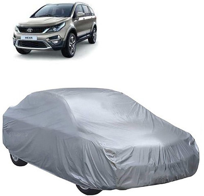 MotohunK Car Cover For Tata Hexa (Without Mirror Pockets)(Silver)