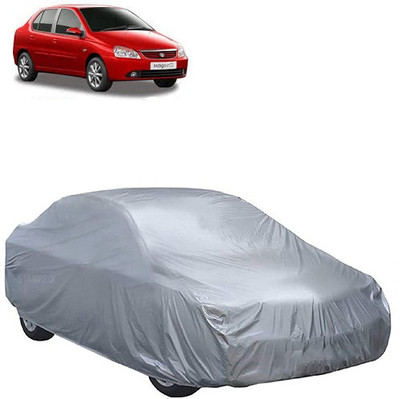 MotohunK Car Cover For Tata Indigo CS (Without Mirror Pockets)(Silver)