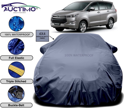 AUCTIMO Car Cover For Toyota Innova (With Mirror Pockets)(Blue)