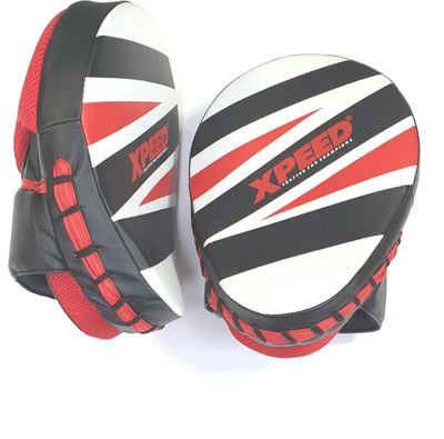 XpeeD Pro Hook & Jab Pad- PU Leather Curved Focus Pad(Multicolor)