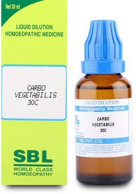 SBL Carbo Vegetabilis 30C Liquid(5 x 30 ml)