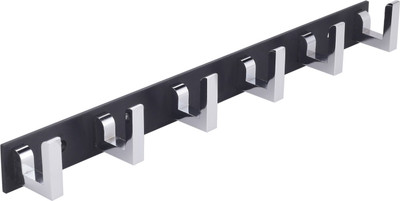 Flipkart SmartBuy FSBUY_S1_k79_BLACK_6_PIN_HOOKS Hook Rail 6(Pack of 1)