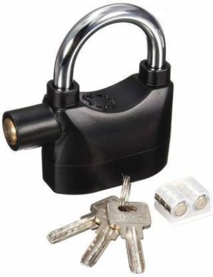 Valashiv Sensor Alarm Lock for Home-296 Anti-Theft Motion Sensor Alarm Lock; New Security Pad Lock for Home, Office, Bike, Factory, Barn, Gates with 3 Keys 110 dB Siren Safety Lock (Black) Sensor Alarm Lock for Home-296(Black)