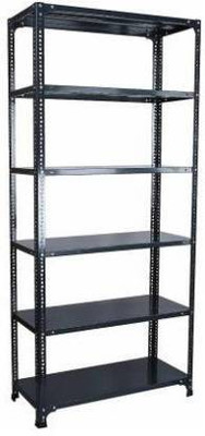 Spacious CRC Sheet 6 Shelf Slotted Angle Rack, 12x36x58 Inch, 20 Gauge sheet, 14 Gauge Angle Luggage Rack Luggage Rack Luggage Rack