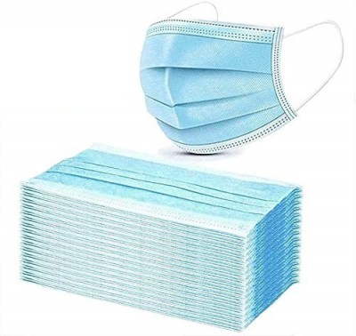 Shop & Shoppee 300 Piece 3 Layer Extra Thick Extra Protective Anti-Dust Washable Reusable 3 Ply Pharmaceutical Breathable Surgical Pollution Face Mask For Men, Women, Kids SnSMSurgicalBlue Reusable, Washable Surgical Mask With Melt Blown Fabric Layer(Blue, Free Size, Pack of 300, 3 Ply)