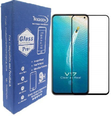 BRIGHTRON Edge To Edge Tempered Glass for Vivo V17(Pack of 1)