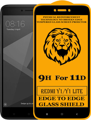 SUNSHINE Edge To Edge Tempered Glass for Mi Redmi Y1 Lite(Pack of 1)