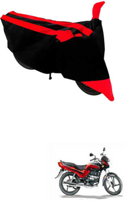 RONISH Waterproof Two Wheeler Cover for Hero(Passion Plus, Black, Red)