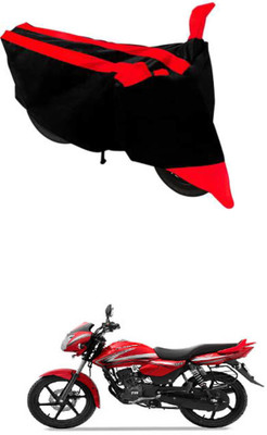 RONISH Two Wheeler Cover for TVS(Phoenix 125, Black, Red)
