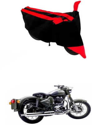 RONISH Waterproof Two Wheeler Cover for Royal Enfield(Battle Green, Black, Red)