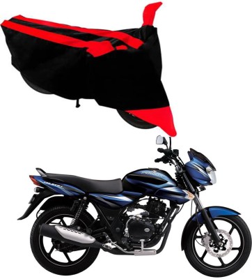 RONISH Waterproof Two Wheeler Cover for Bajaj(Discover 135, Black, Red)