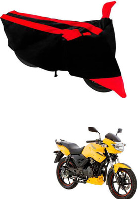 RONISH Two Wheeler Cover for TVS(Apache 150, Black, Red)