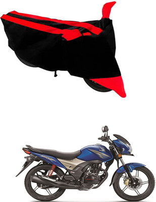 RONISH Waterproof Two Wheeler Cover for Honda(CB Shine SP, Black, Red)