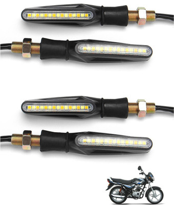 AuTO ADDiCT Front, Rear, Side LED Indicator Light for Bajaj CT 100(Yellow)