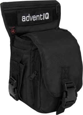 AdventIQ Smart Trendy Casual Multi-functional Military Tactical Drop Thigh-Waist Pouch Series(Black)