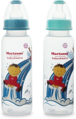 Morisons Baby Dreams DesignerDuo PP Feeding Bottle 250ml (Pack of 2) - 250 ml(Assorted)