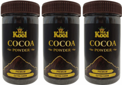 Mr.Kool Premium Extra Dark Cocoa Powder 300g Unsweetened Cocoa Powder(3 x 100 g)