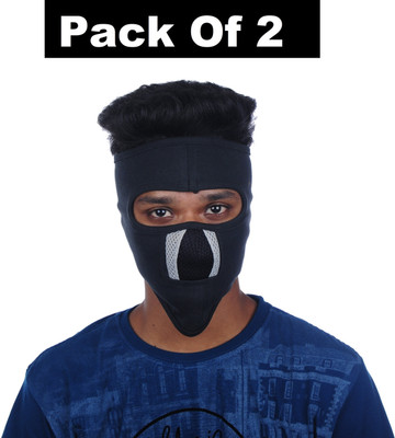 IM UNIQUE Black Bike Face Mask for Men & Women(Size: Free,  Balaclava)