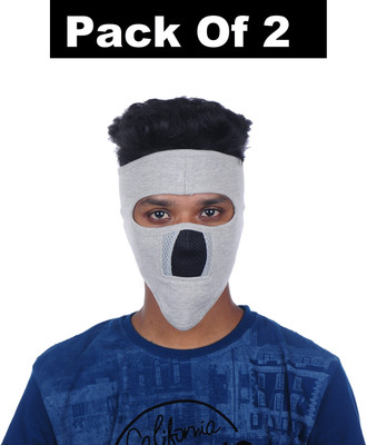 IM UNIQUE Grey Bike Face Mask for Men & Women(Size: Free,  Balaclava)