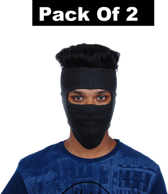 IM UNIQUE Black Bike Face Mask for Men & Women(Size: Free,  Balaclava)