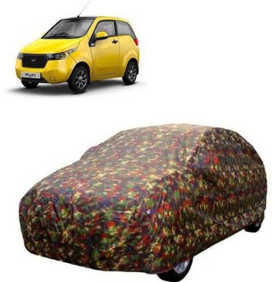 MotohunK Car Cover For Mahindra e2o (Without Mirror Pockets)(Multicolor)