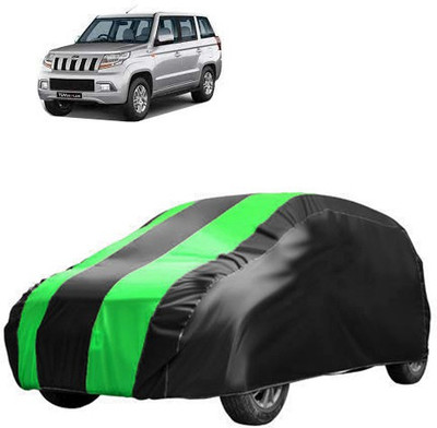 MotohunK Car Cover For Mahindra TUV300 (Without Mirror Pockets)(Grey, Green)