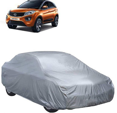 MotohunK Car Cover For Tata Nexon (Without Mirror Pockets)(Silver)