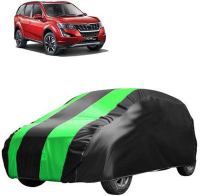 MotohunK Car Cover For Mahindra XUV 500 (Without Mirror Pockets)(Black, Green)
