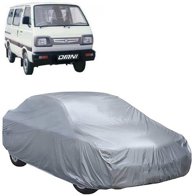 MotohunK Car Cover For Maruti Suzuki Omni (Without Mirror Pockets)(Silver)