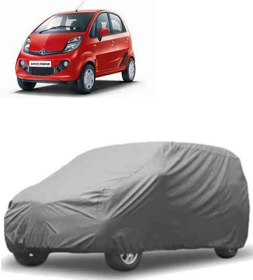 MotohunK Car Cover For Tata Nano Genx (Without Mirror Pockets)(Grey)