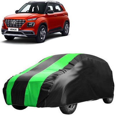 MotohunK Car Cover For Hyundai Venue (Without Mirror Pockets)(Grey, Green)
