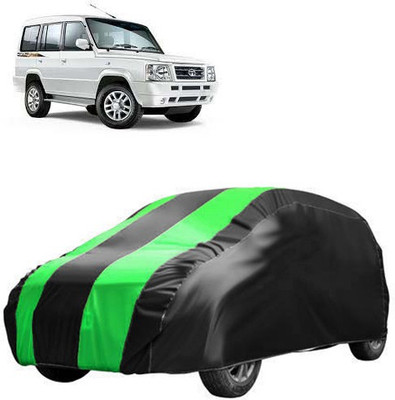 MotohunK Car Cover For Tata Sumo Gold (Without Mirror Pockets)(Grey, Green)