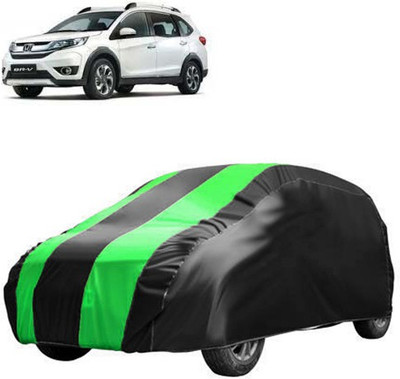 MotohunK Car Cover For Honda BRV (Without Mirror Pockets)(Green, Black)