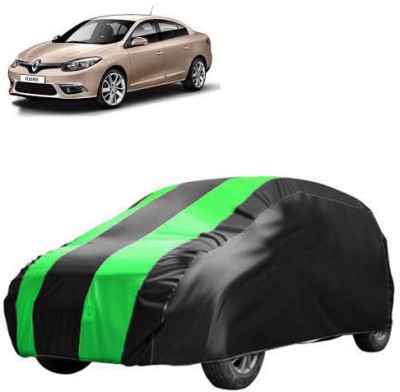 QualityBeast Car Cover For Renault Fluence (Without Mirror Pockets)(Green, Black)